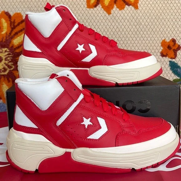 Converse Weapon CX Mid Shoes Mens Size 8.5 University Red White Sneakers 172355C Converse Weapon CX Mid Basketball Shoes Men main image 2